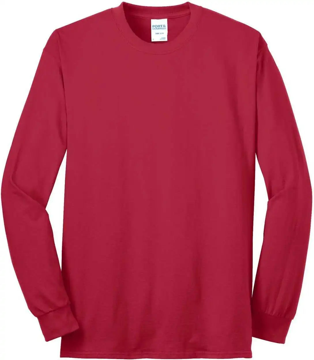 Port &amp; Company Pc55ls Long Sleeve Core Blend Tee Red