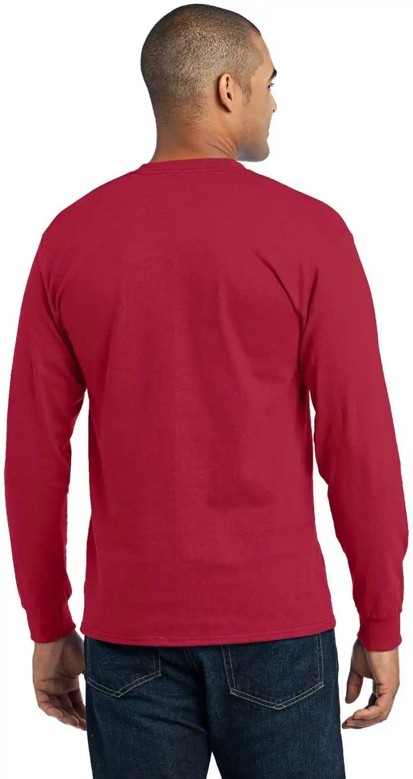 Port & Company Pc55ls Long Sleeve Core Blend Tee Red