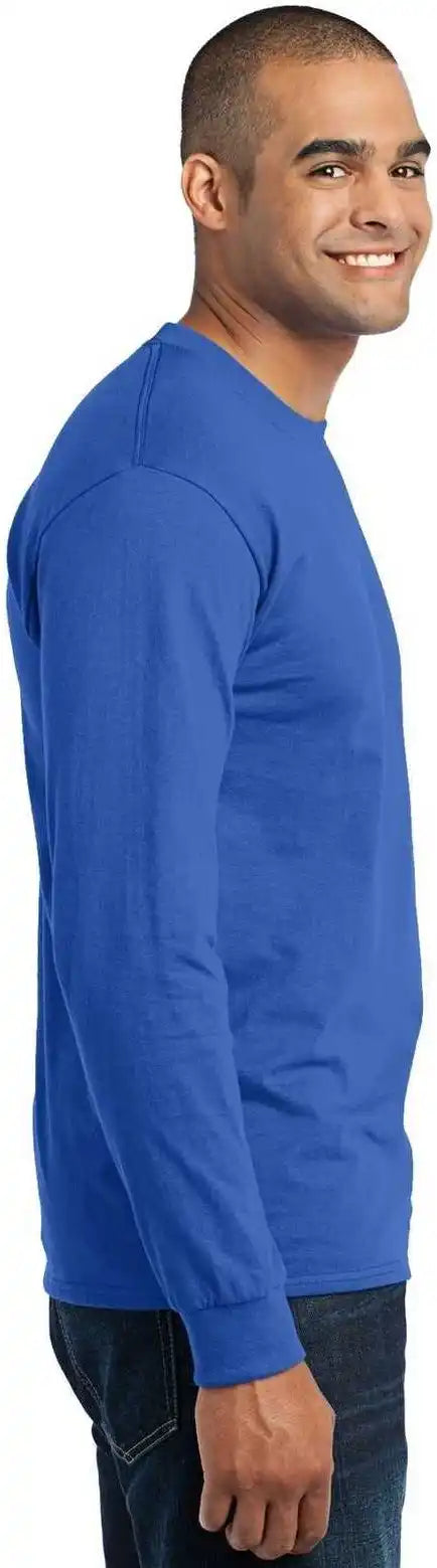Port &amp; Company Pc55ls Long Sleeve Core Blend Tee Royal