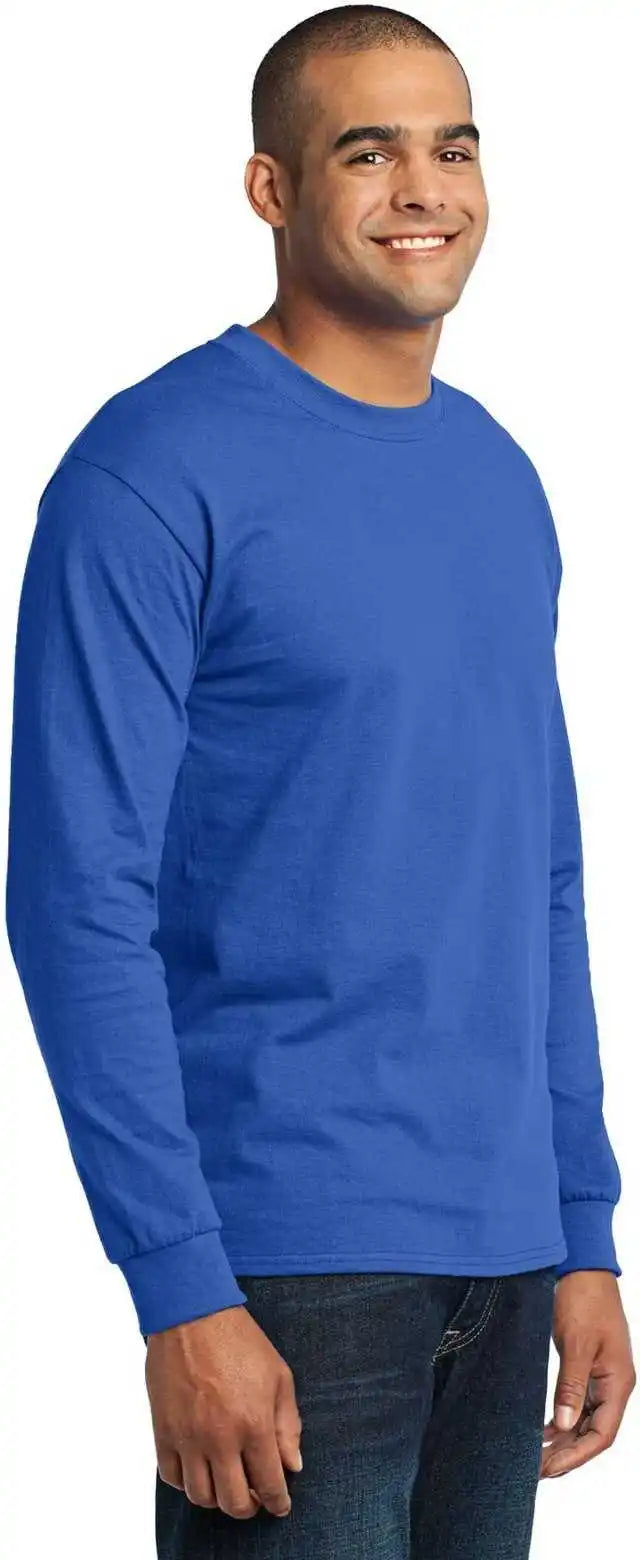 Port &amp; Company Pc55ls Long Sleeve Core Blend Tee Royal