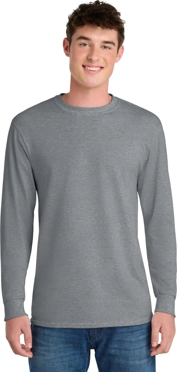 Port & Company Pc55lst co Tall Long Sleeve Core Blend Tee - Athletic Heather