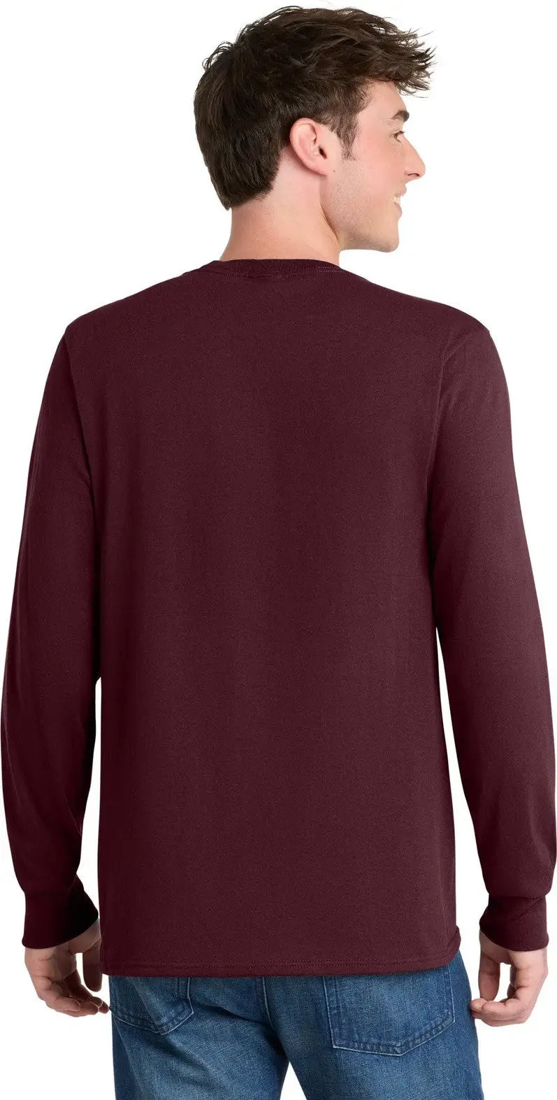 Port & Company Pc55lst co Tall Long Sleeve Core Blend Tee - Athletic Maroon