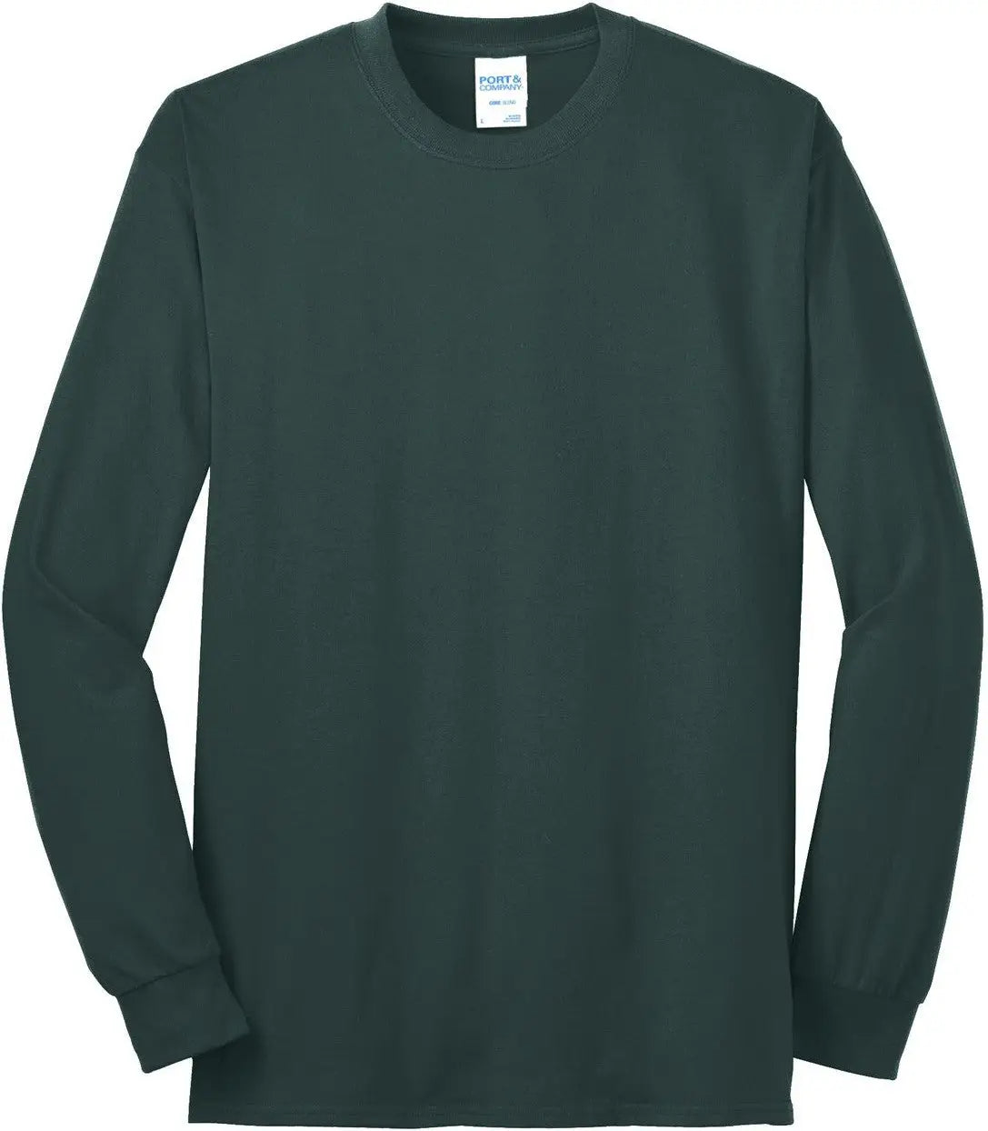 Port & Company Pc55lst co Tall Long Sleeve Core Blend Tee - Dark Green