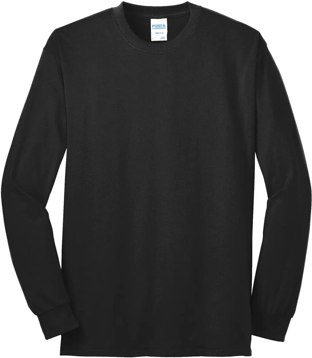 Port & Company Pc55lst co Tall Long Sleeve Core Blend Tee - Jet Black
