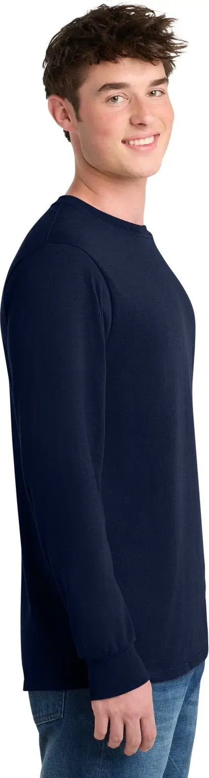 Port & Company Pc55lst co Tall Long Sleeve Core Blend Tee - Navy