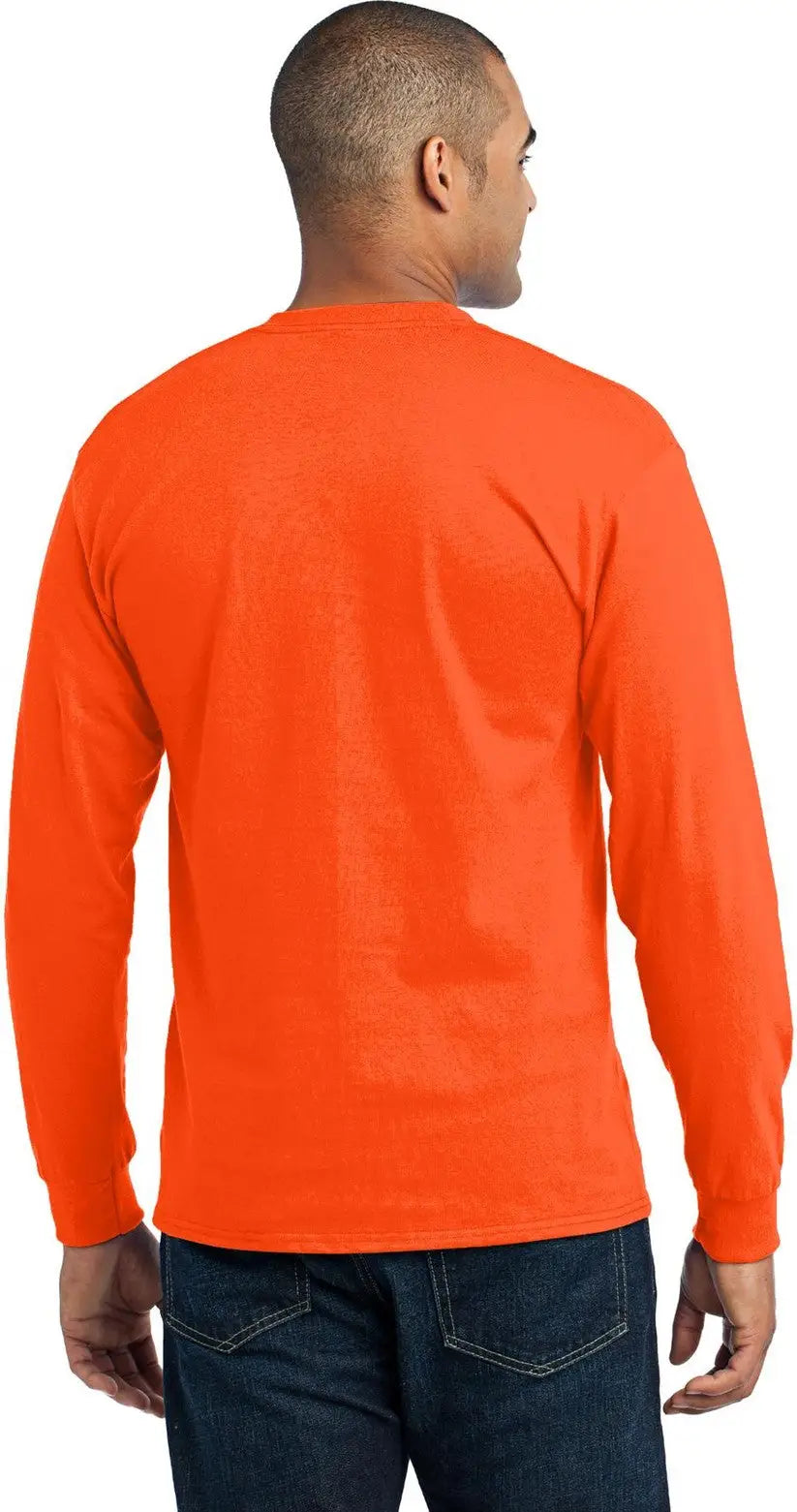 Port & Company Pc55lst co Tall Long Sleeve Core Blend Tee - Orange