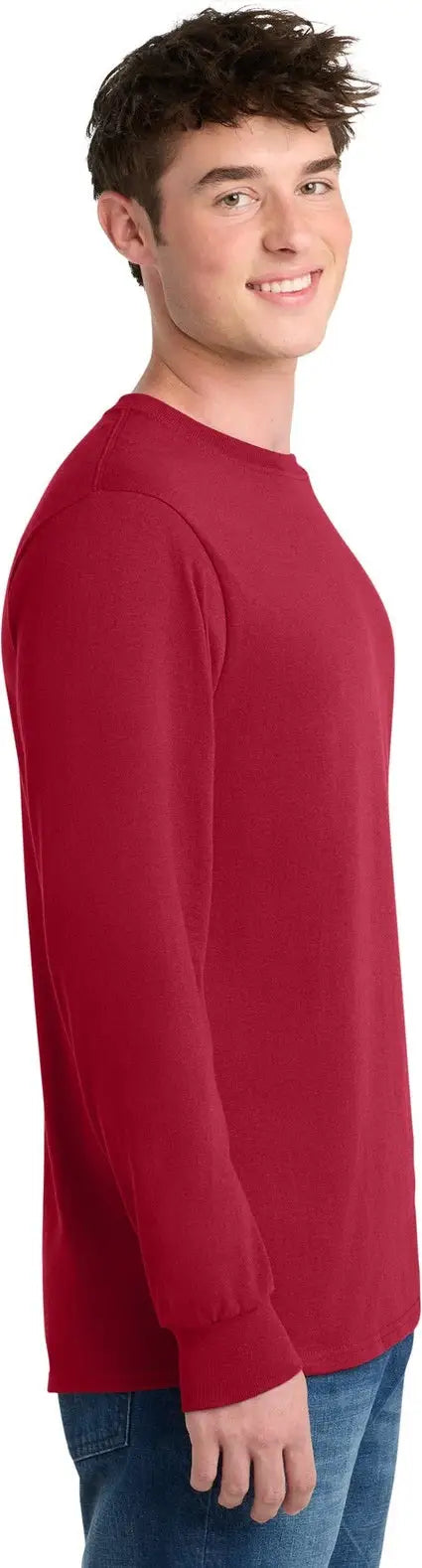 Port & Company Pc55lst co Tall Long Sleeve Core Blend Tee - Red