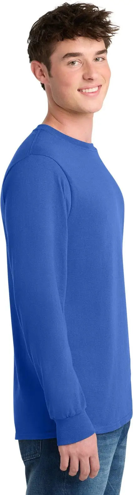 Port & Company Pc55lst co Tall Long Sleeve Core Blend Tee - Royal