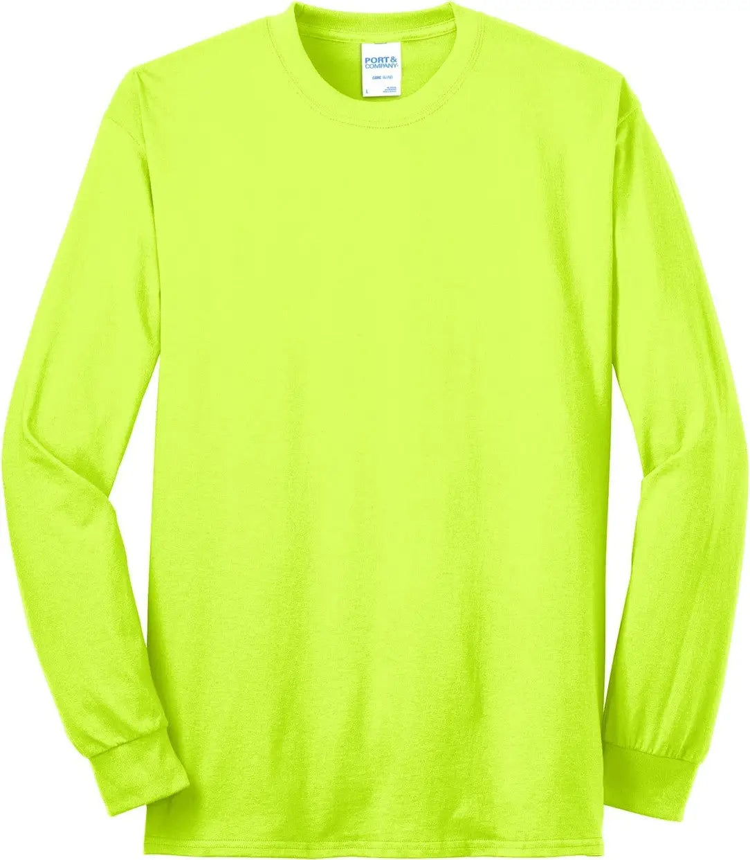 Port & Company Pc55lst co Tall Long Sleeve Core Blend Tee - Safety Green