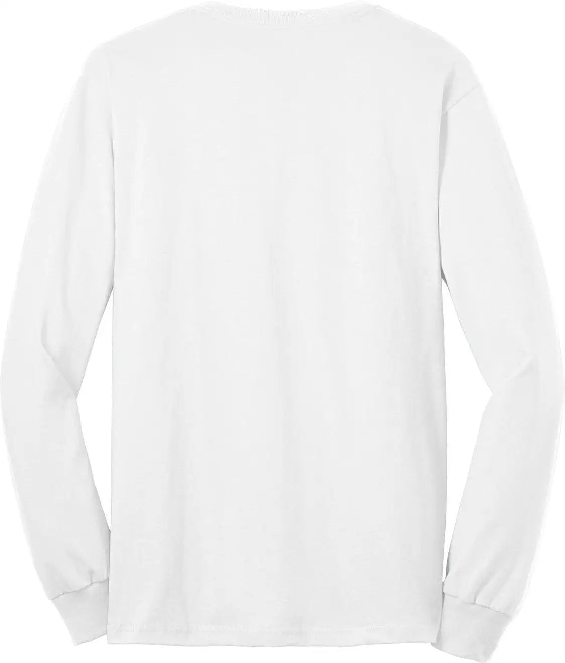 Port & Company Pc55lst co Tall Long Sleeve Core Blend Tee - White