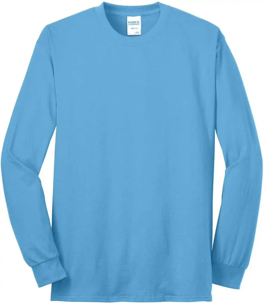 Port & Company Pc55lst Tall Long Sleeve Core Blend Tee - Aquatic Blue