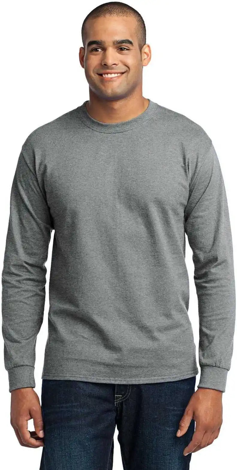 Port & Company Pc55lst Tall Long Sleeve Core Blend Tee Athletic Heather