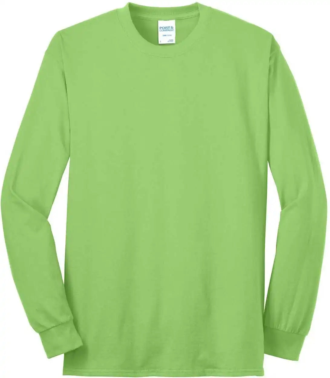 Port & Company Pc55lst Tall Long Sleeve Core Blend Tee - Lime