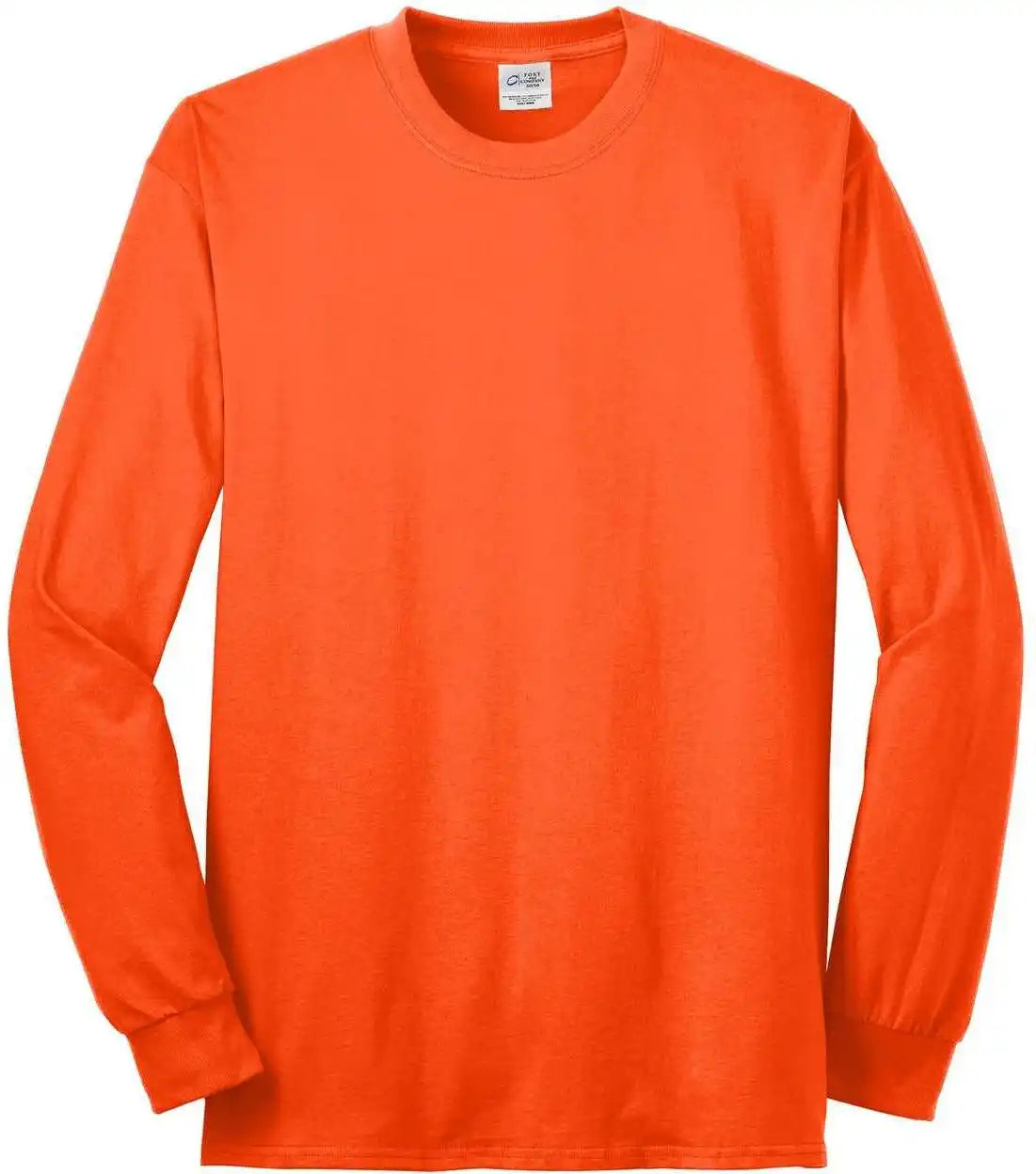 Port & Company Pc55lst Tall Long Sleeve Core Blend Tee - Safety Orange