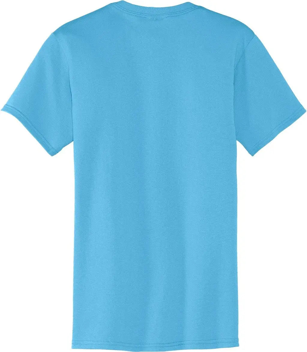 Port & Company Pc55p co Core Blend Pocket Tee - Aquatic Blue