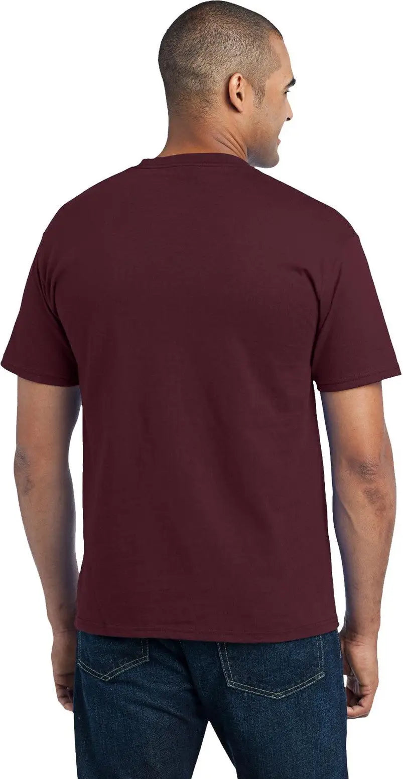 Port & Company Pc55p co Core Blend Pocket Tee - Athletic Maroon
