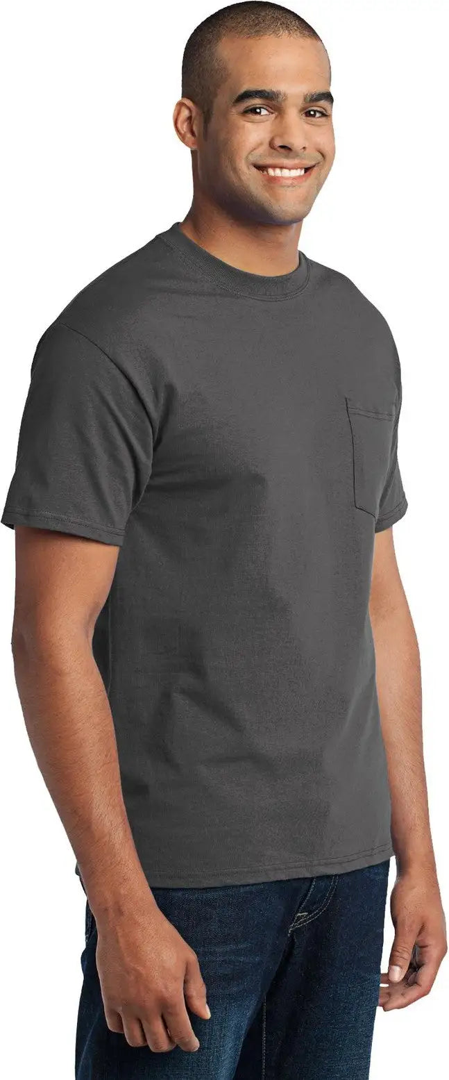 Port & Company Pc55p co Core Blend Pocket Tee - Charcoal