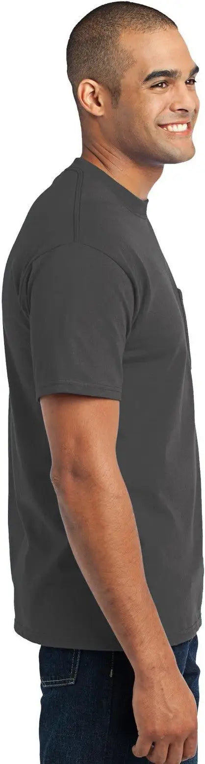 Port & Company Pc55p co Core Blend Pocket Tee - Charcoal