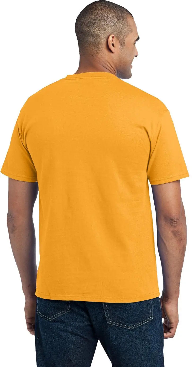 Port & Company Pc55p co Core Blend Pocket Tee - Gold
