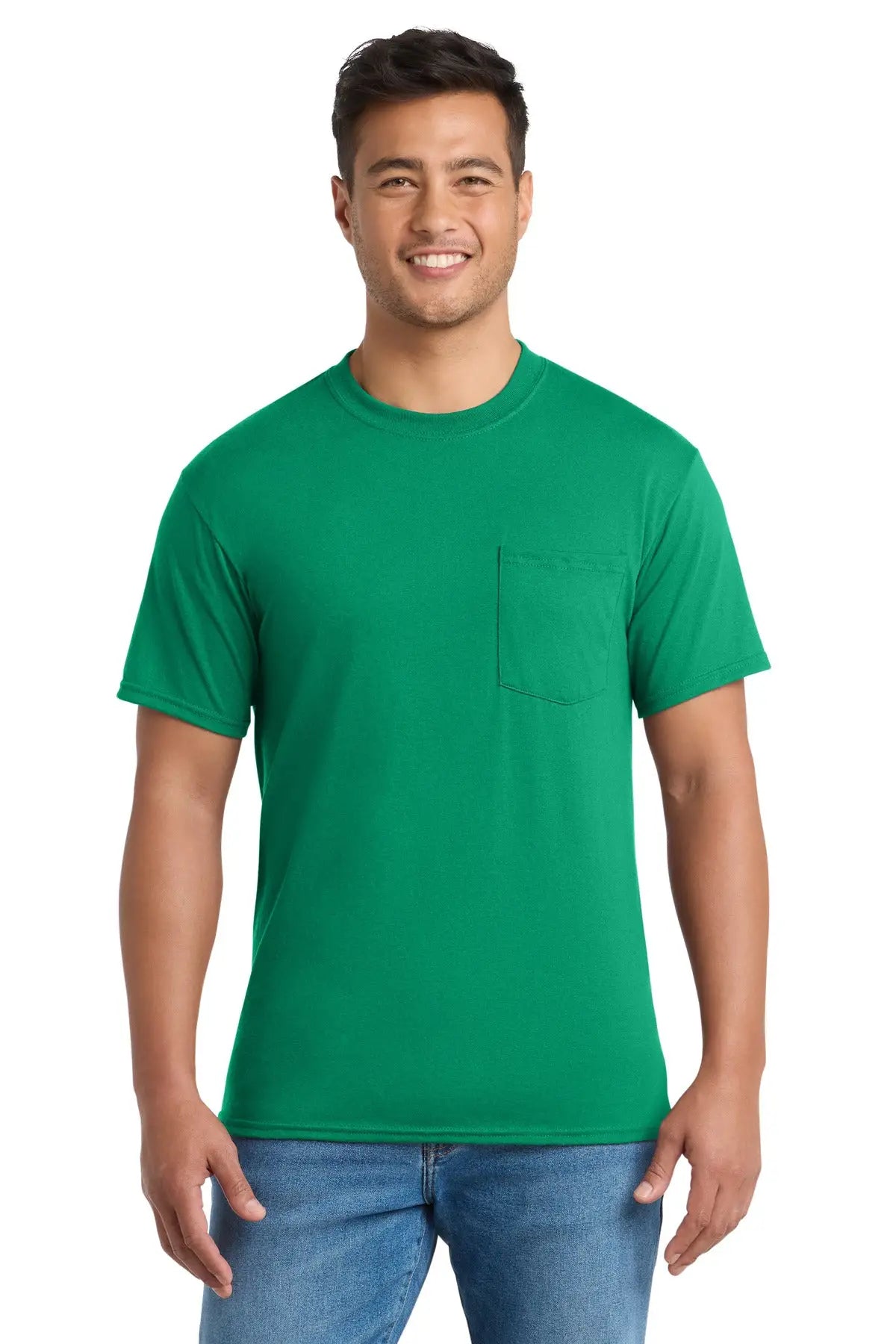 Port & Company Pc55p co Core Blend Pocket Tee - Kelly