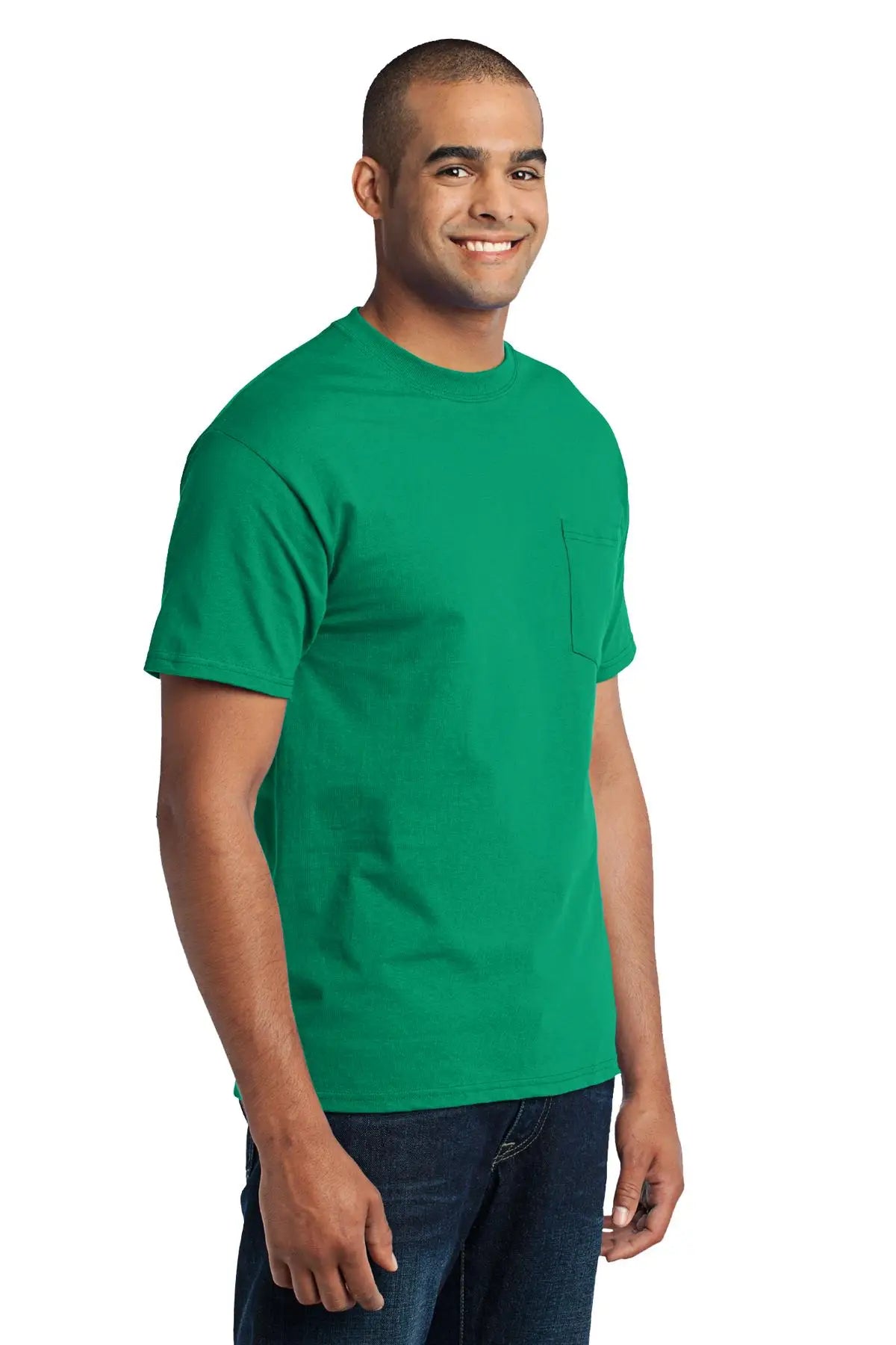 Port & Company Pc55p co Core Blend Pocket Tee - Kelly