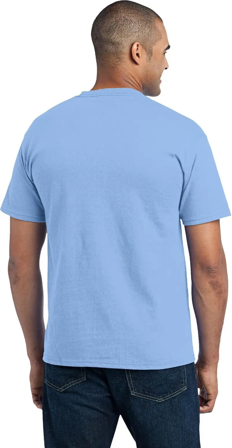 Port & Company Pc55p co Core Blend Pocket Tee - Light Blue