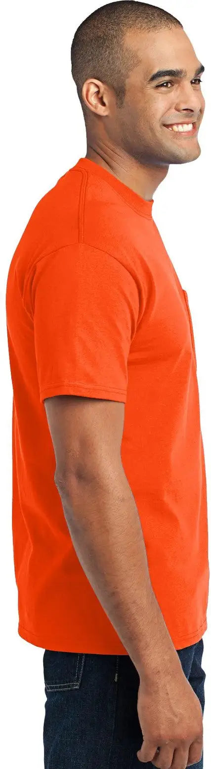Port & Company Pc55p co Core Blend Pocket Tee - Orange