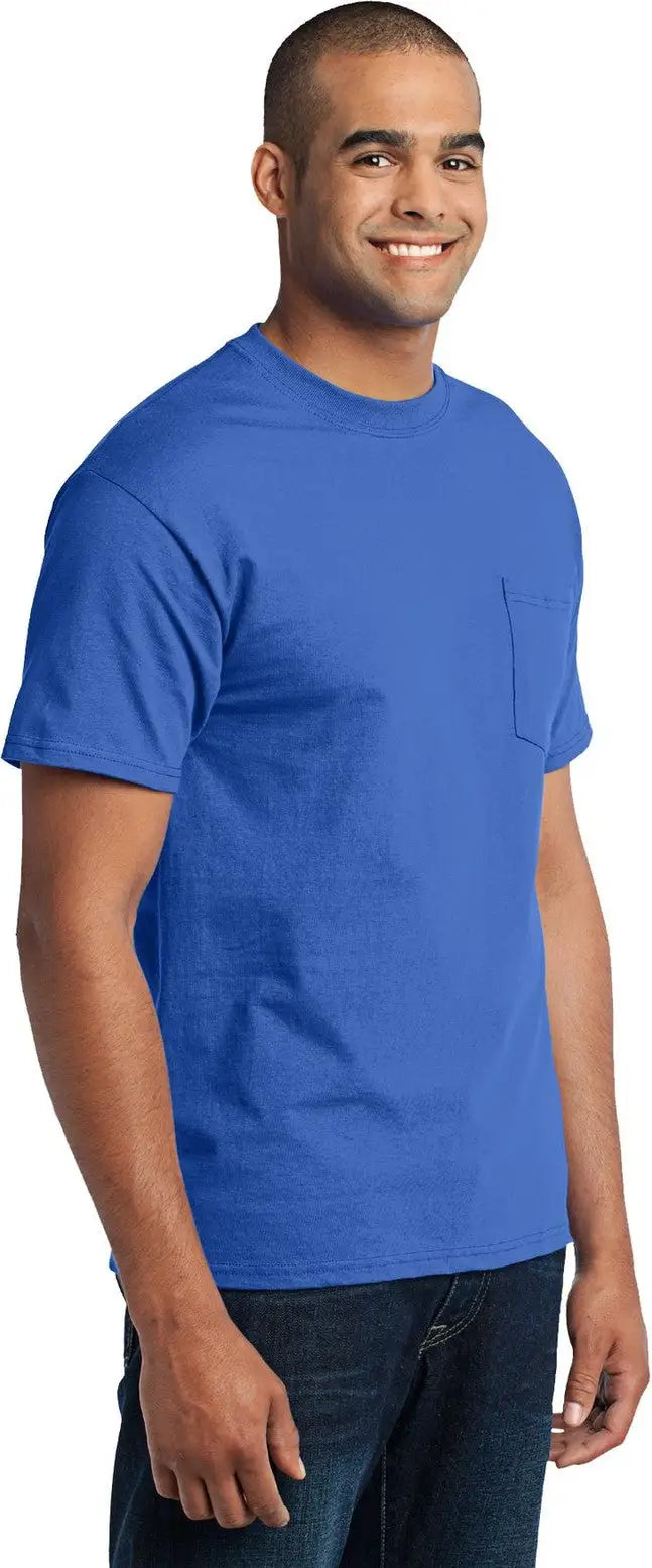 Port & Company Pc55p co Core Blend Pocket Tee - Royal