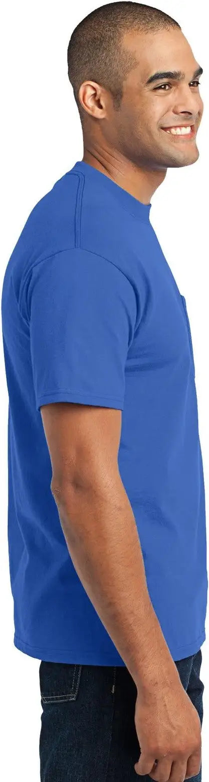 Port & Company Pc55p co Core Blend Pocket Tee - Royal