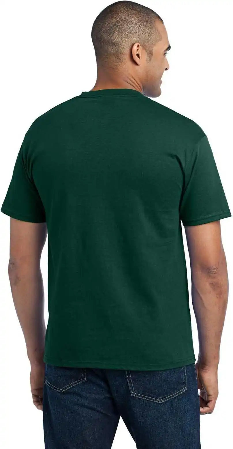 Port & Company Pc55p Core Blend Pocket Tee Dark Green