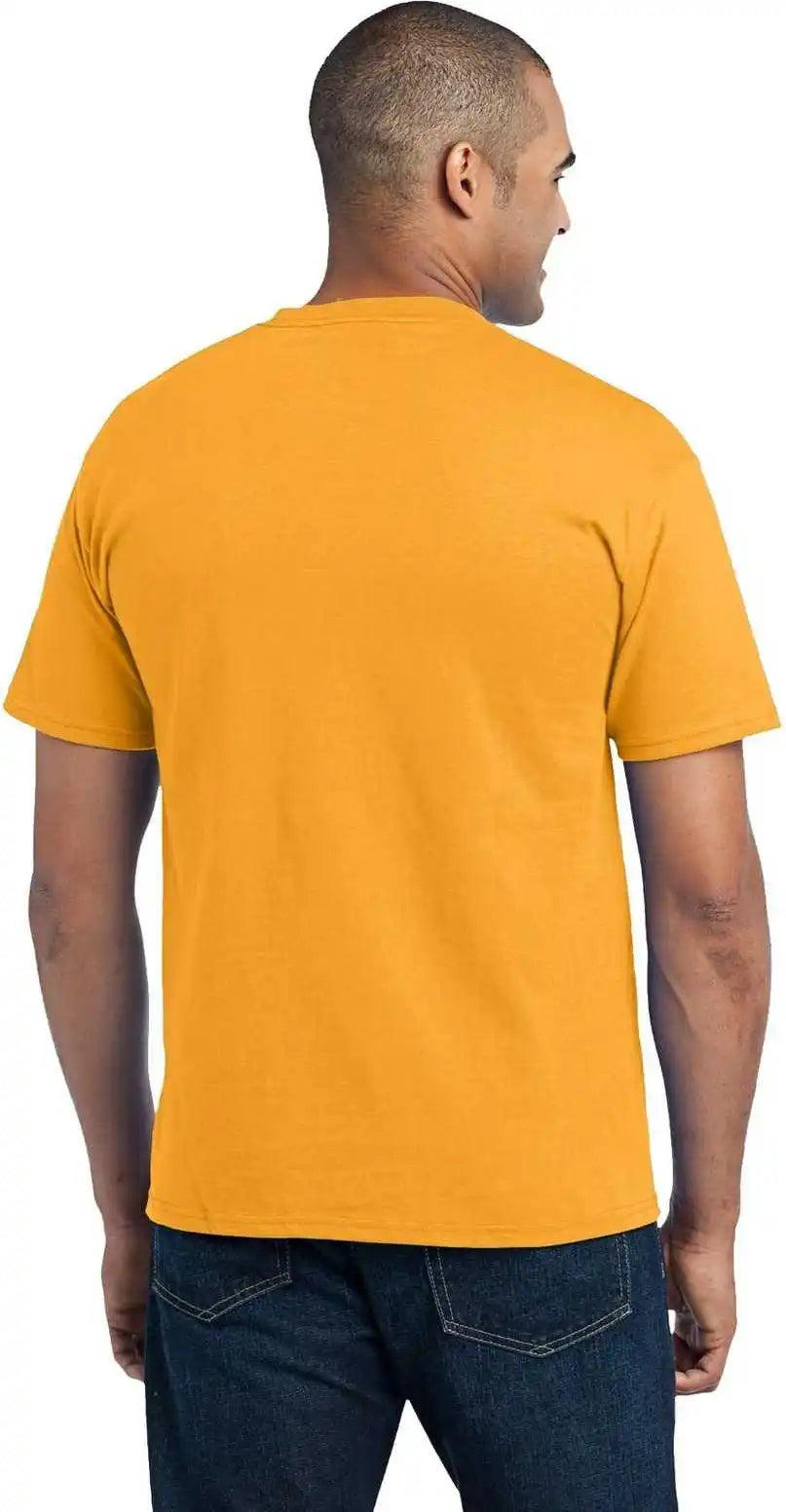 Port & Company Pc55p Core Blend Pocket Tee - Gold