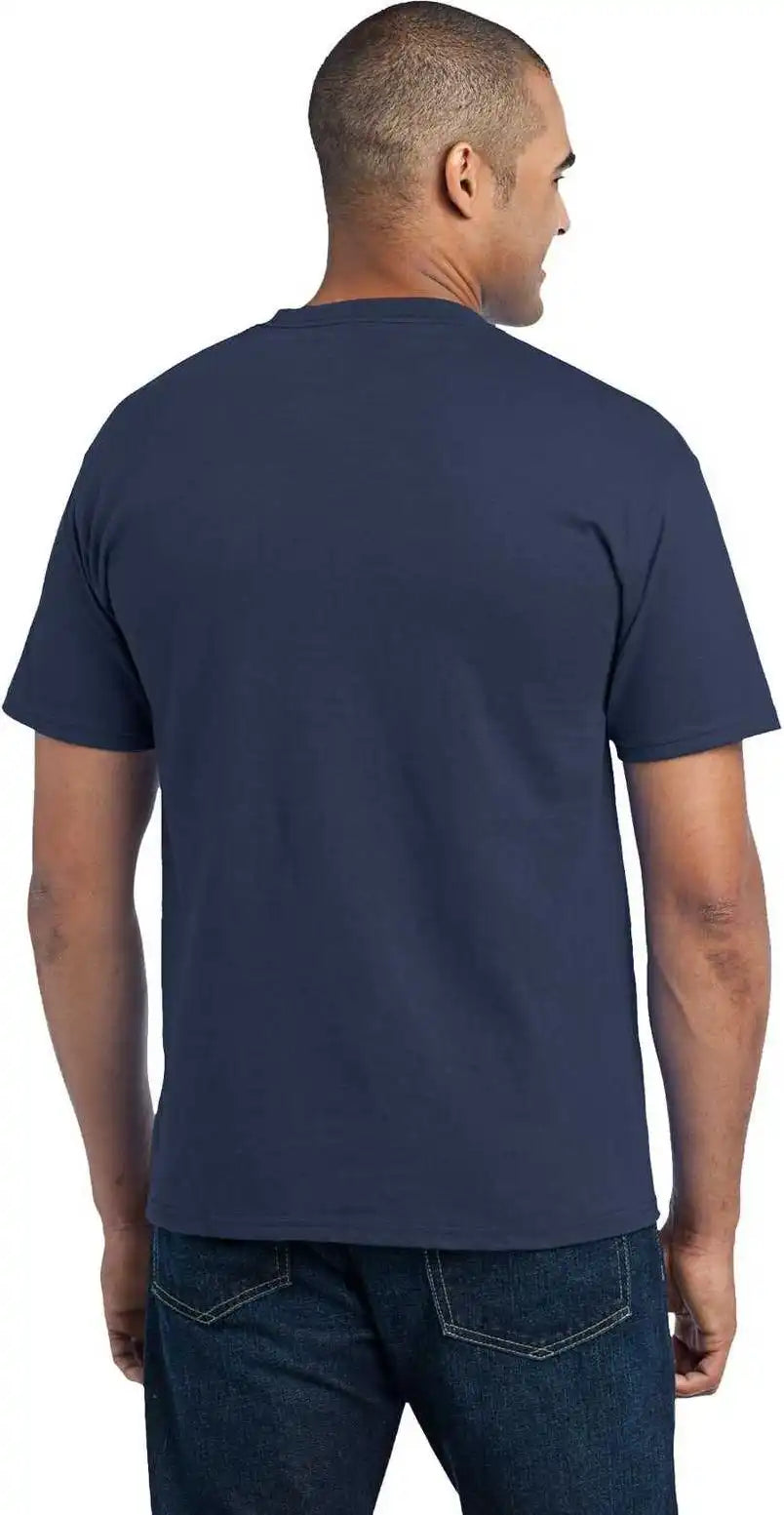 Port & Company Pc55p Core Blend Pocket Tee Navy