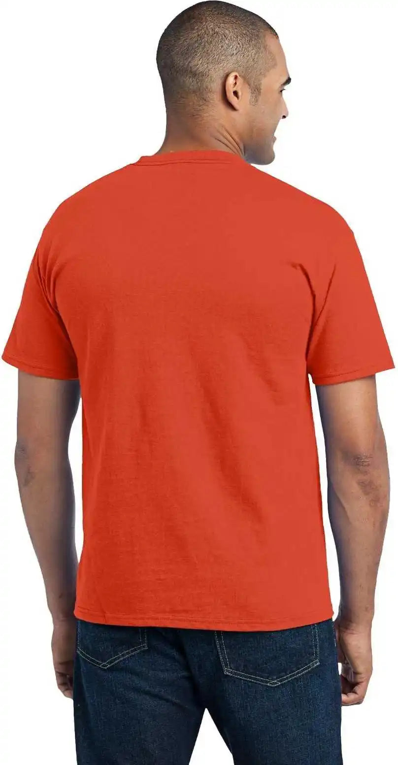 Port & Company Pc55p Core Blend Pocket Tee - Orange