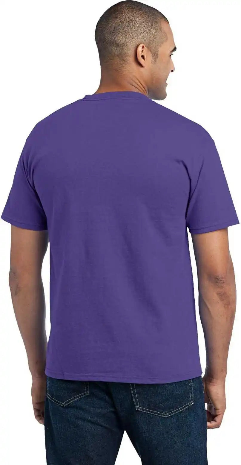 Port & Company Pc55p Core Blend Pocket Tee Purple