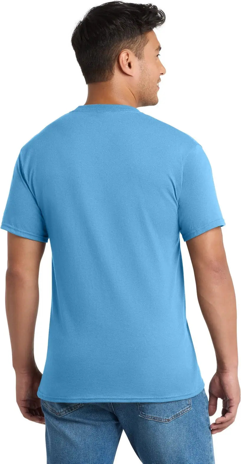 Port & Company Pc55pt co Tall Core Blend Pocket Tee - Aquatic Blue