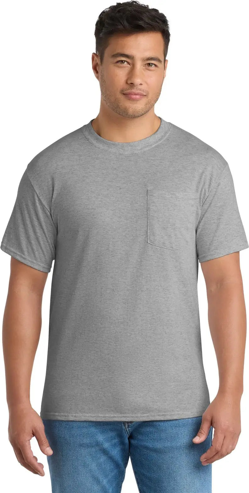 Port & Company Pc55pt co Tall Core Blend Pocket Tee - Athletic Heather