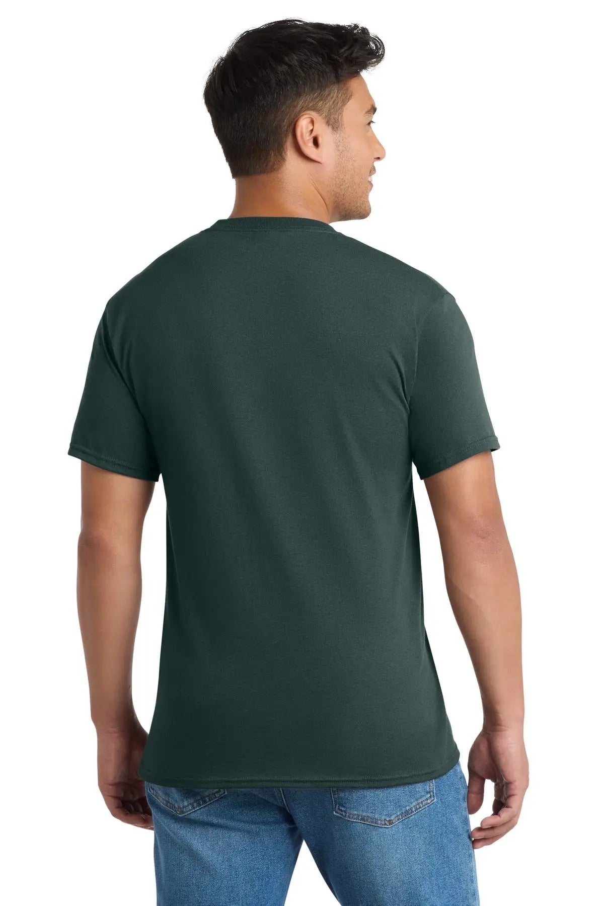 Port & Company Pc55pt co Tall Core Blend Pocket Tee - Dark Green