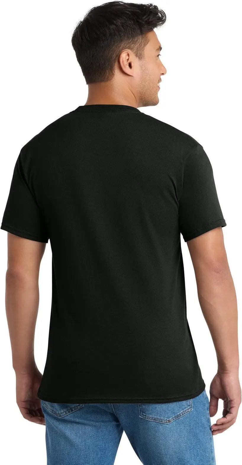 Port & Company Pc55pt co Tall Core Blend Pocket Tee - Jet Black