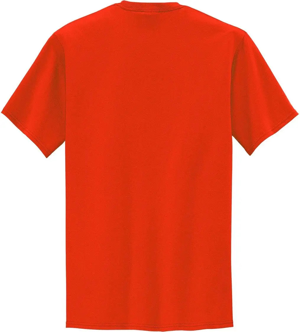 Port & Company Pc55pt co Tall Core Blend Pocket Tee - Orange - Adult l