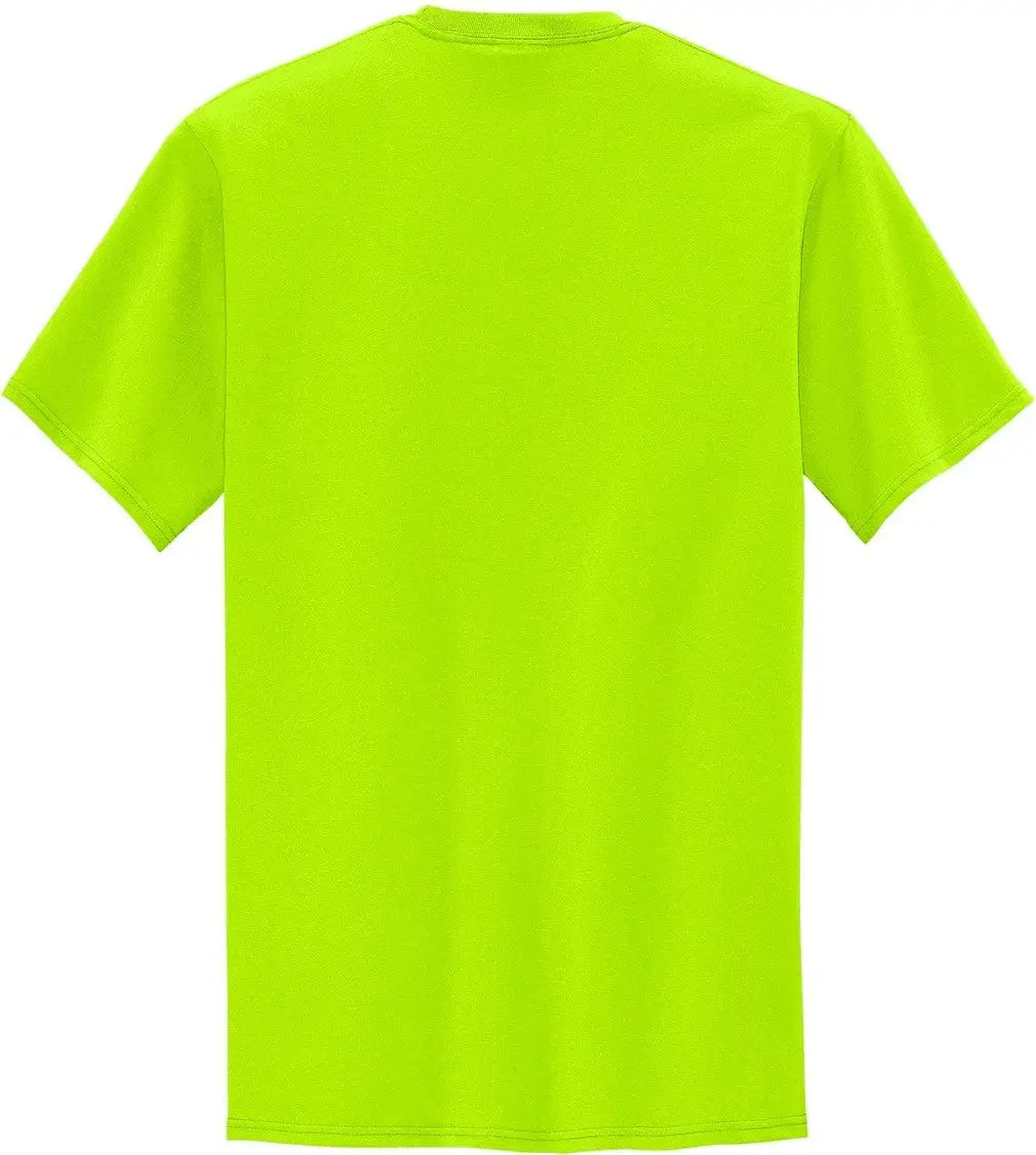 Port & Company Pc55pt co Tall Core Blend Pocket Tee - Safety Green