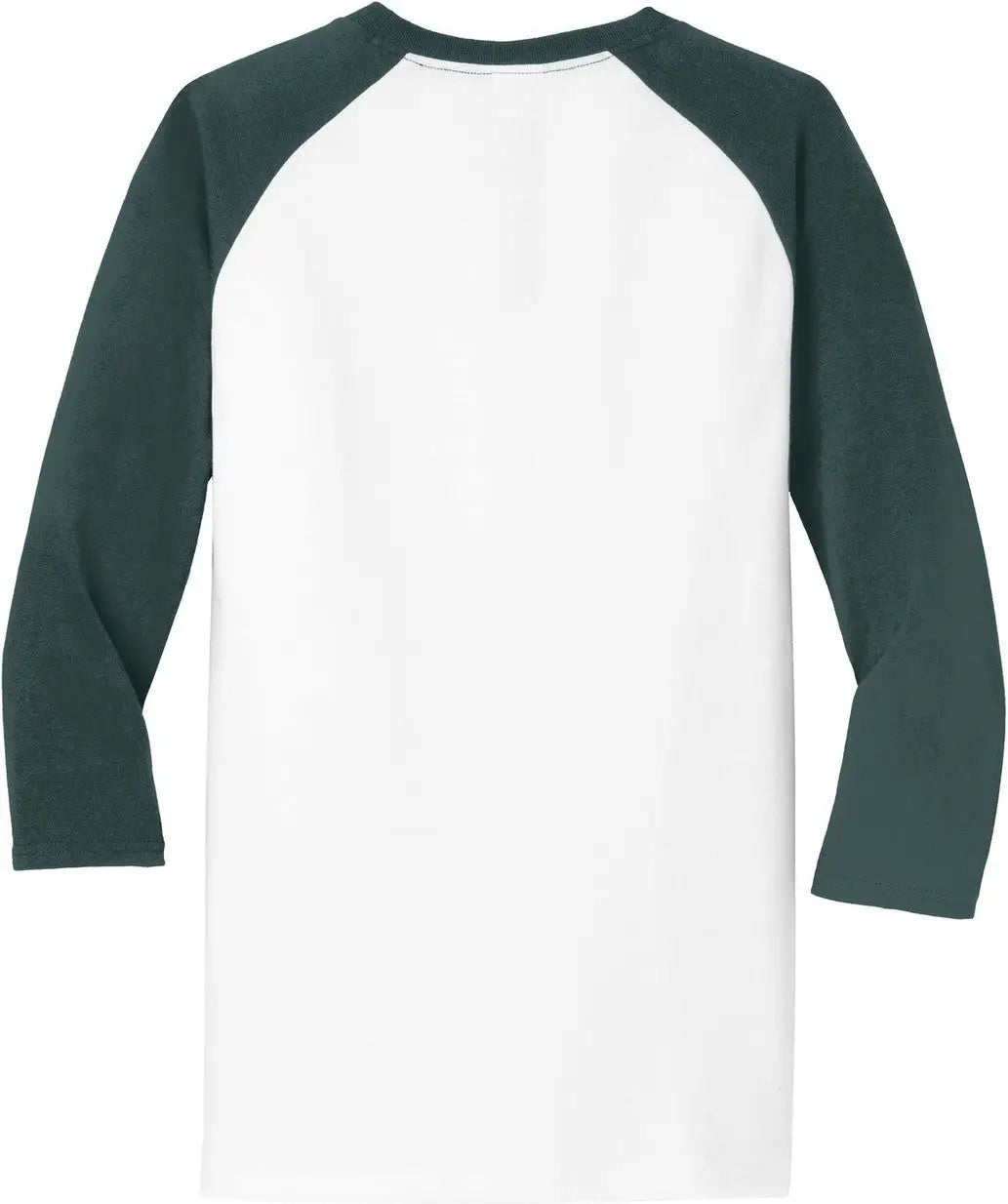 Port & Company Pc55rs co Core Blend 3/4-sleeve Raglan Tee - White Dark Green
