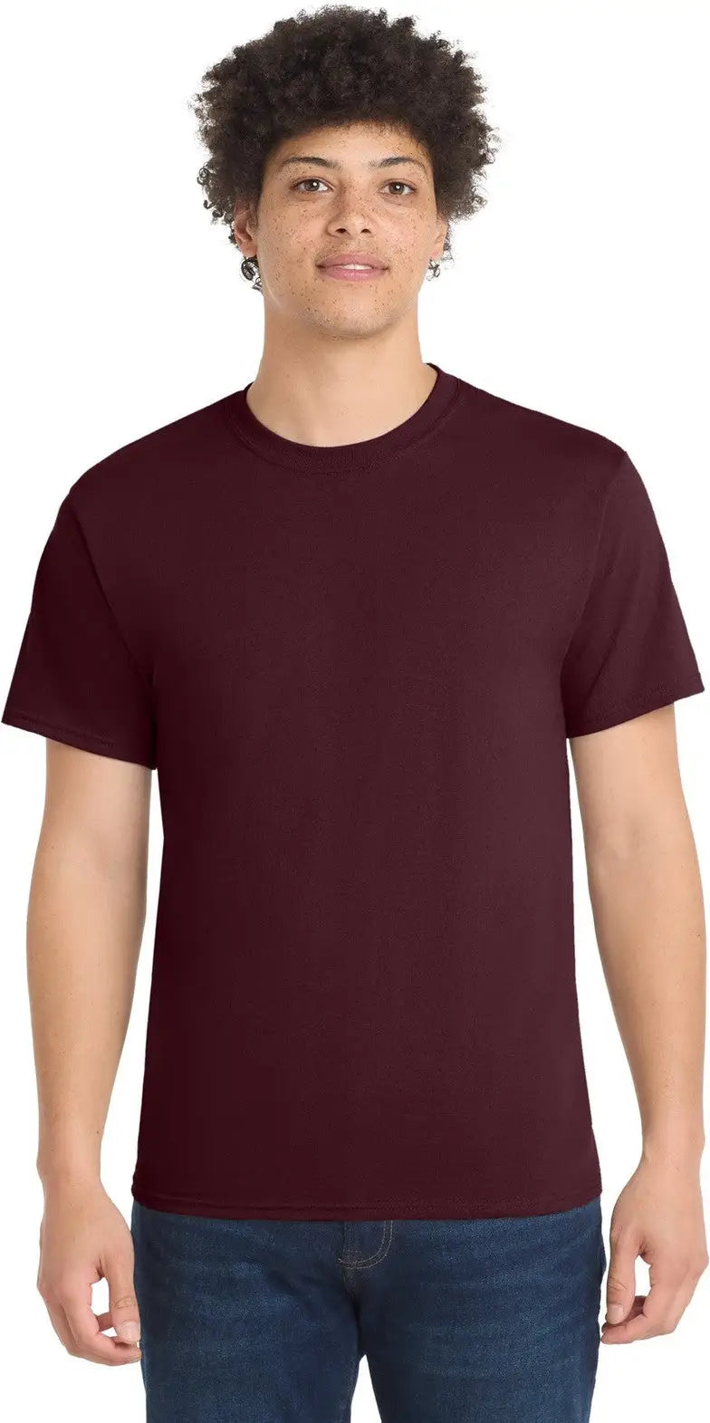 Port & Company Pc55t co Tall Core Blend Tee - Athletic Maroon