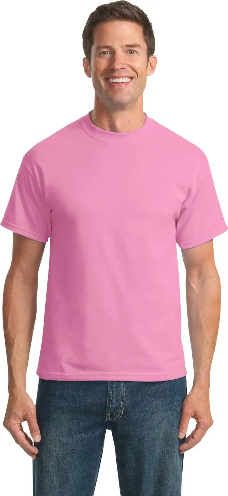 Port & Company Pc55t co Tall Core Blend Tee - Candy Pink - Adult l