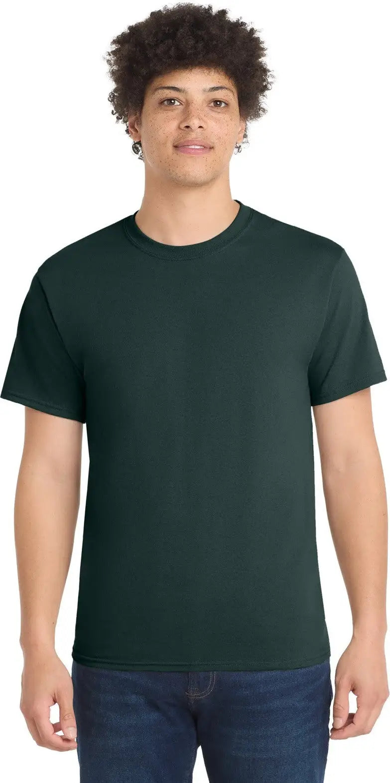 Port & Company Pc55t co Tall Core Blend Tee - Dark Green
