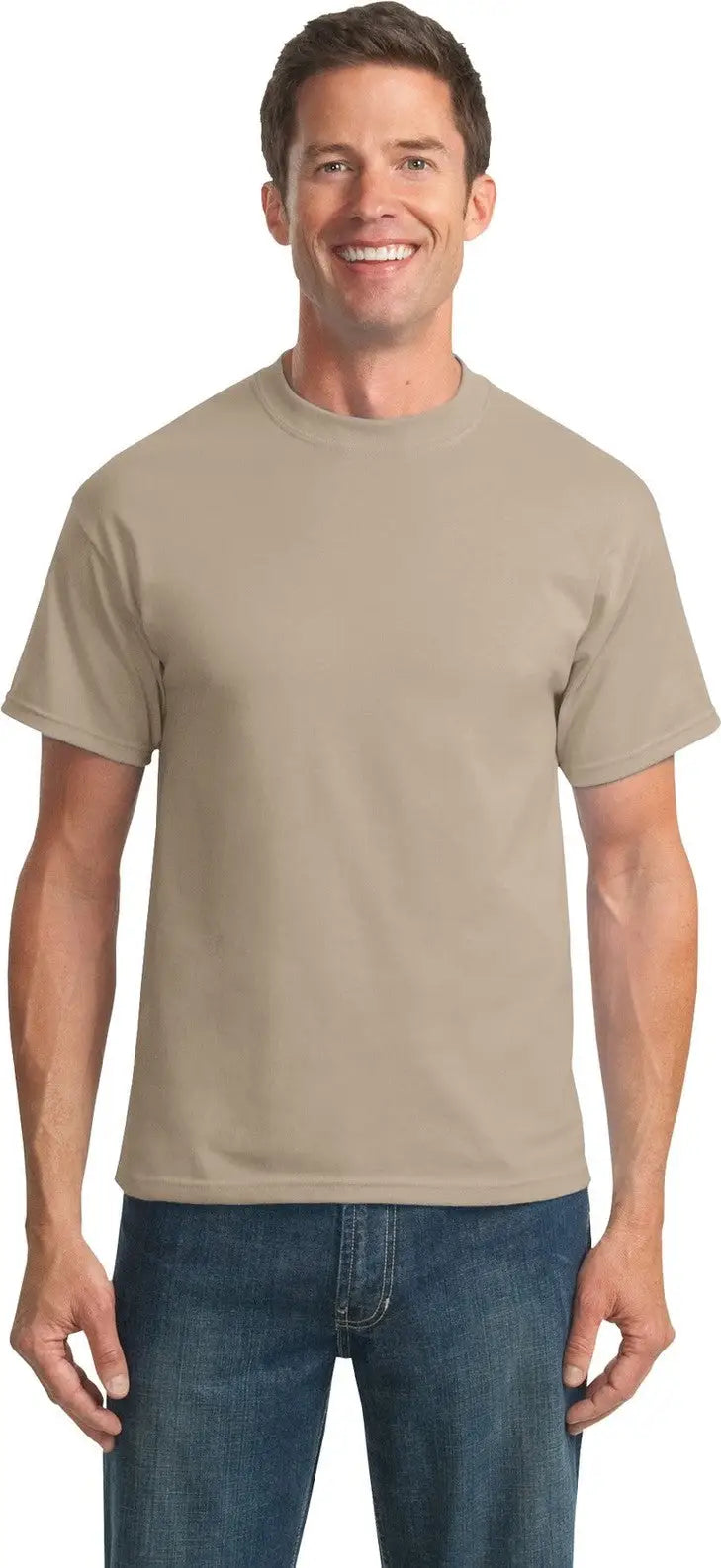 Port & Company Pc55t co Tall Core Blend Tee - Desert Sand - Adult l