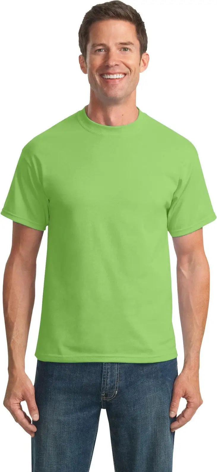 Port & Company Pc55t co Tall Core Blend Tee - Lime - Adult l