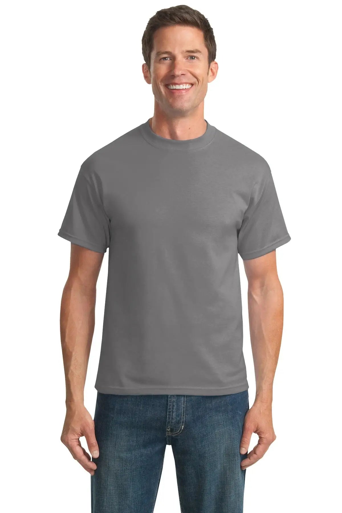 Port & Company Pc55t co Tall Core Blend Tee - Medium Gray - Adult l