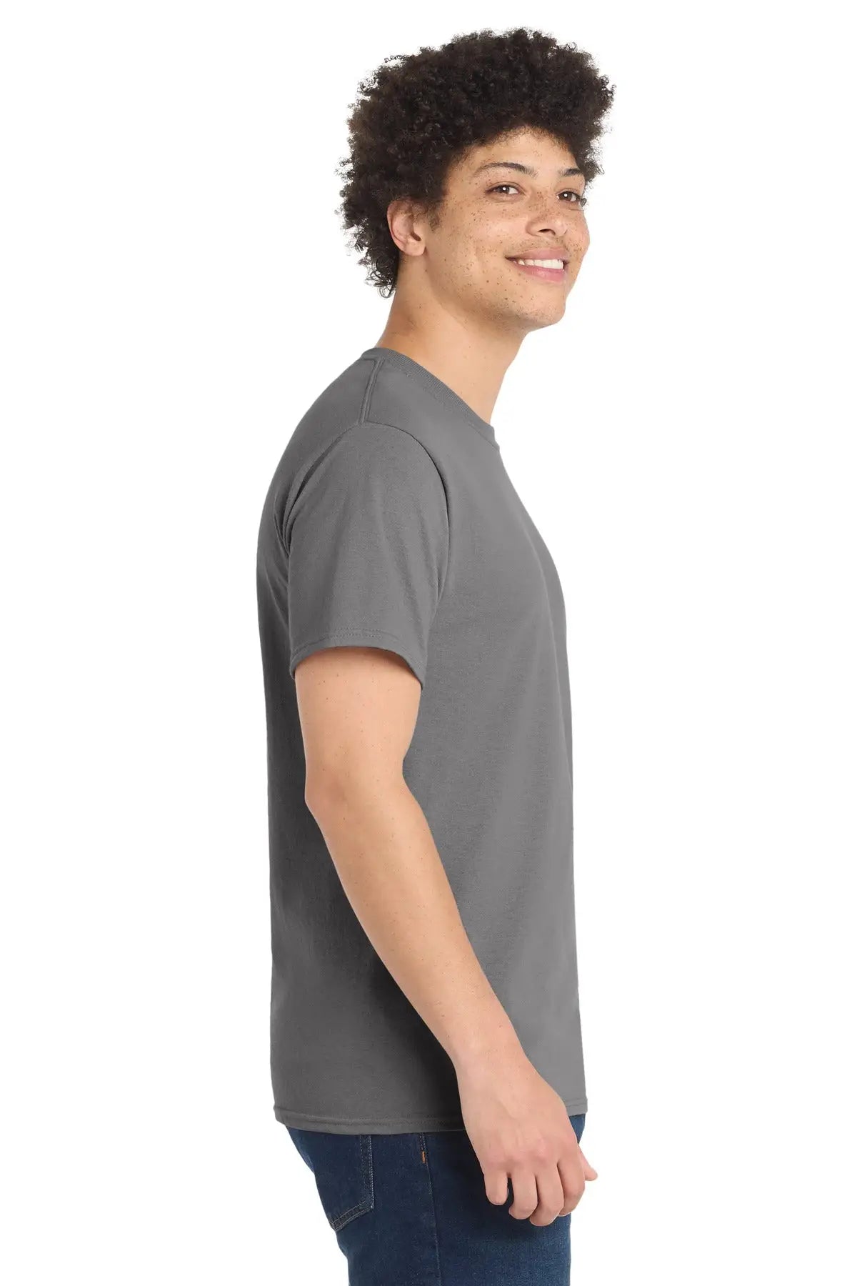 Port & Company Pc55t co Tall Core Blend Tee - Medium Gray