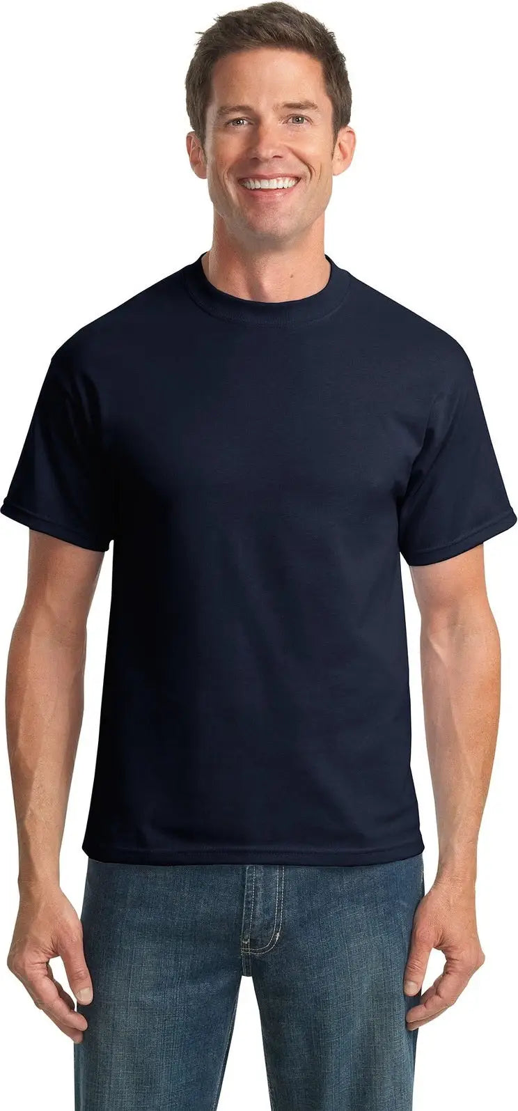 Port & Company Pc55t co Tall Core Blend Tee - Navy