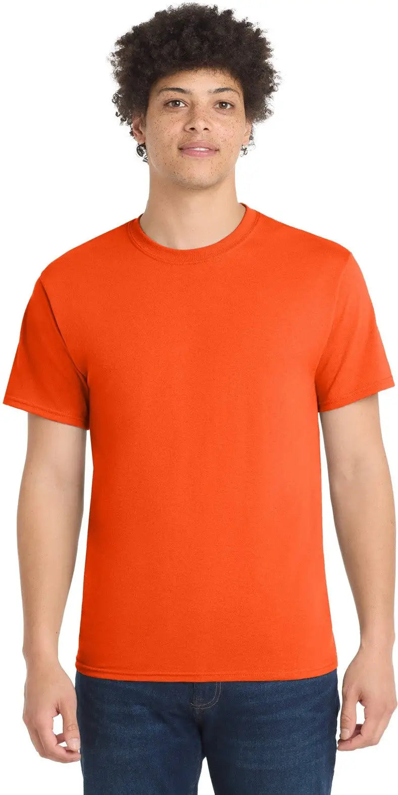 Port & Company Pc55t co Tall Core Blend Tee - Safety Orange